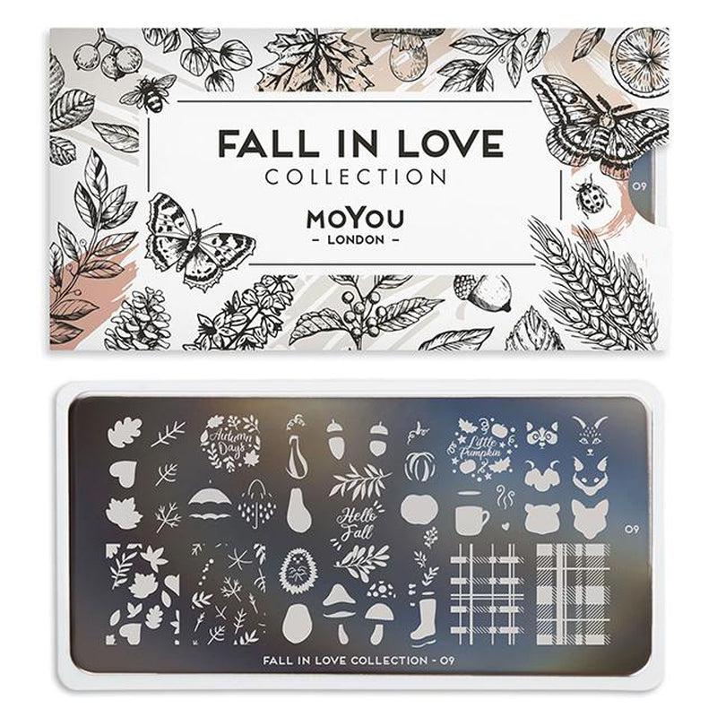 Fall in Love 09-Stamping Nail Art Stencil-[stencil]-[manicure]-[image-plate]-MoYou London