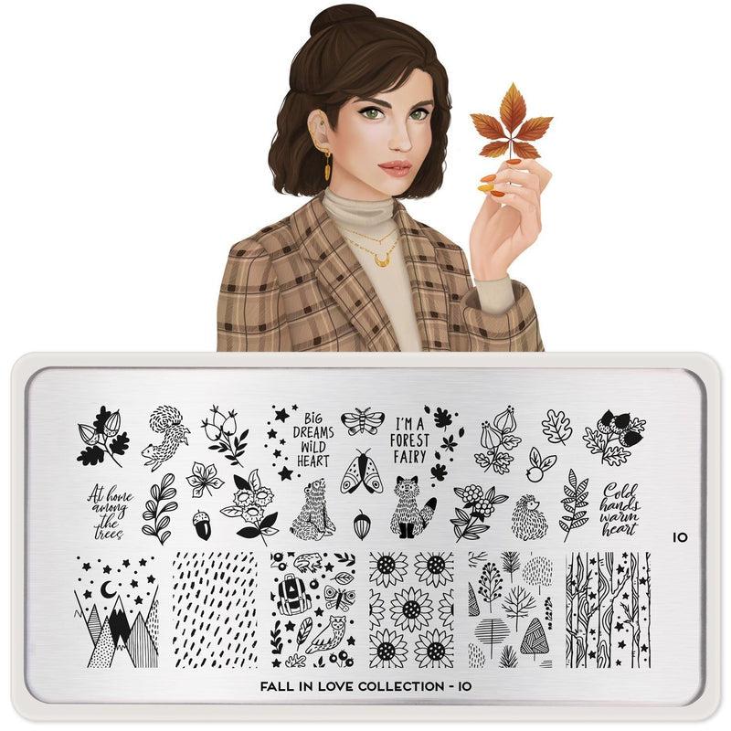Fall in Love 10-Stamping Nail Art Stencil-[stencil]-[manicure]-[image-plate]-MoYou London