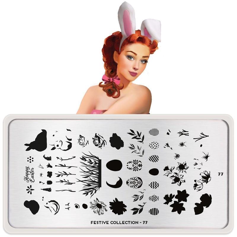 Festive 77-Stamping Nail Art Stencils-[stencil]-[manicure]-[image-plate]-MoYou London