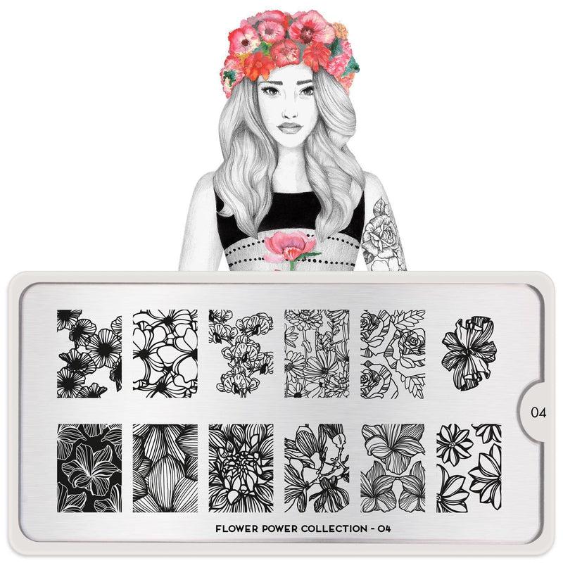 Flower Power 04-Stamping Nail Art Stencil-[stencil]-[manicure]-[image-plate]-MoYou London
