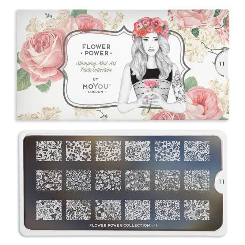 Flower Power 11-Stamping Nail Art Stencil-[stencil]-[manicure]-[image-plate]-MoYou London