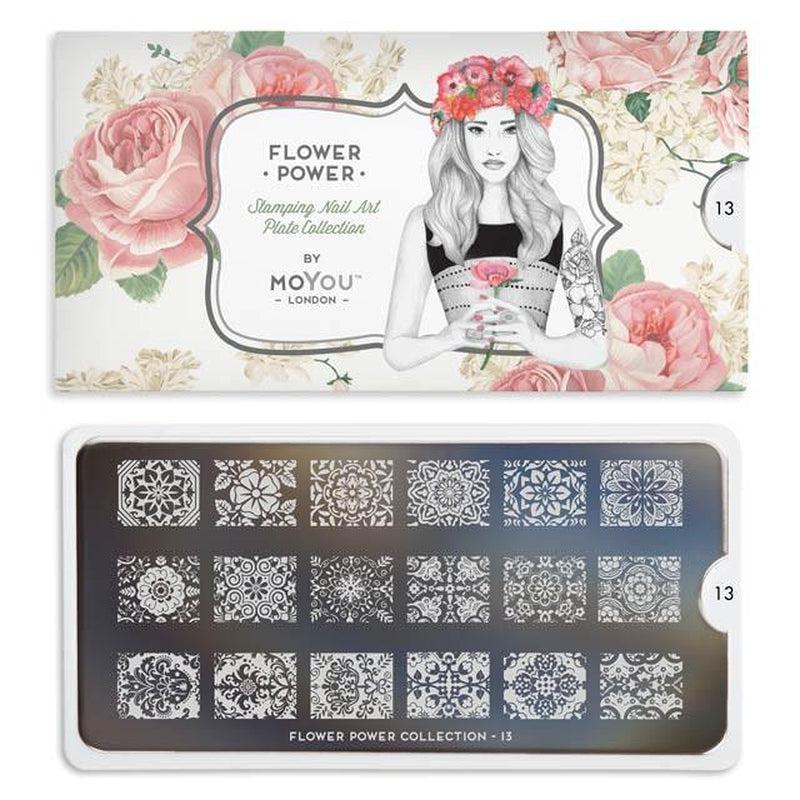 Flower Power 13-Stamping Nail Art Stencil-[stencil]-[manicure]-[image-plate]-MoYou London