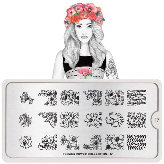 Flower Power 17-Stamping Nail Art Stencil-[stencil]-[manicure]-[image-plate]-MoYou London