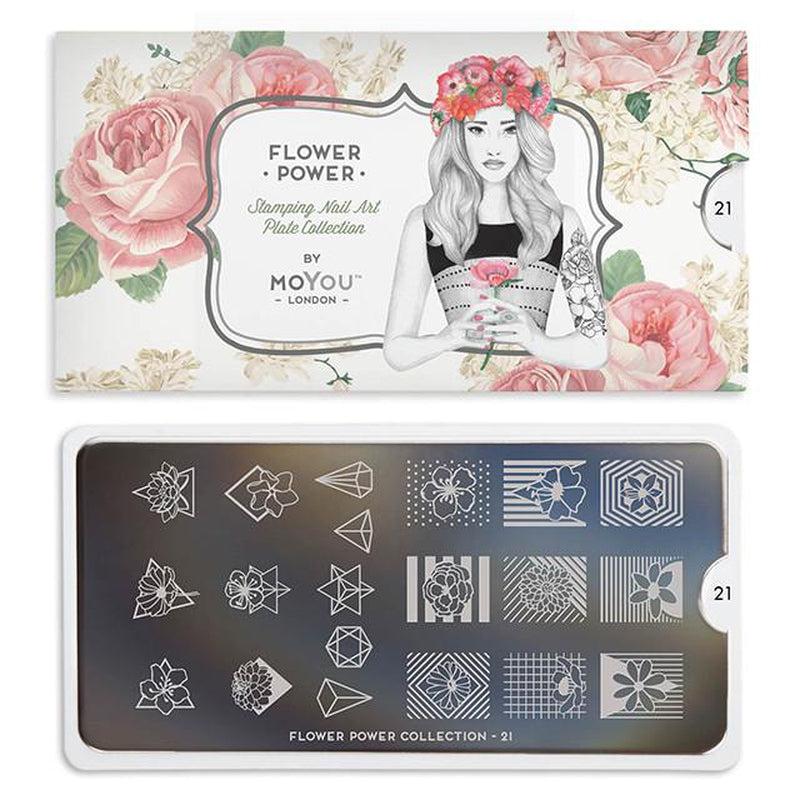 Flower Power 21-Stamping Nail Art Stencil-[stencil]-[manicure]-[image-plate]-MoYou London