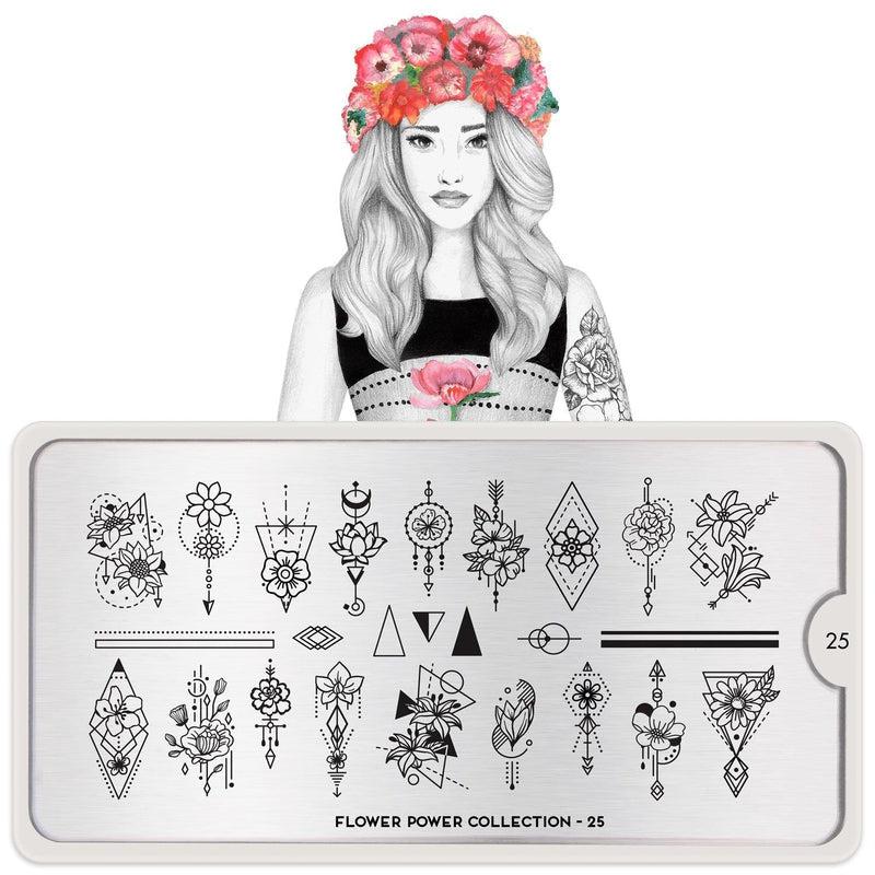 Flower Power 25-Stamping Nail Art Stencil-[stencil]-[manicure]-[image-plate]-MoYou London