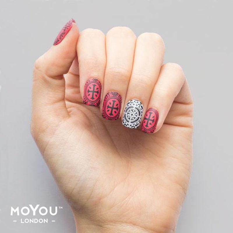 Gothic 12-Stamping Nail Art Stencil-[stencil]-[manicure]-[image-plate]-MoYou London