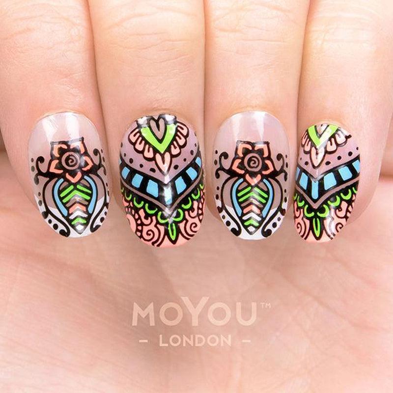 Henna 02-Stamping Nail Art Stencil-[stencil]-[manicure]-[image-plate]-MoYou London