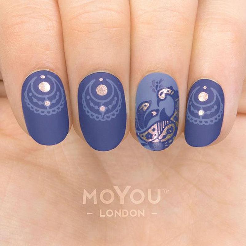 Henna 09-Stamping Nail Art Stencil-[stencil]-[manicure]-[image-plate]-MoYou London