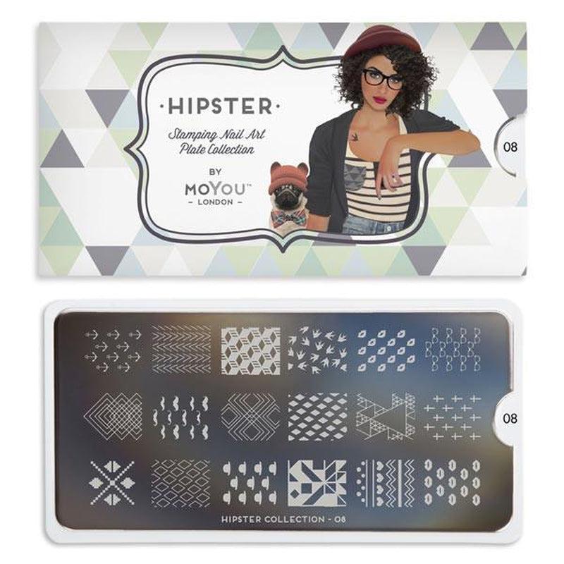 Hipster 08-Stamping Nail Art Stencil-[stencil]-[manicure]-[image-plate]-MoYou London