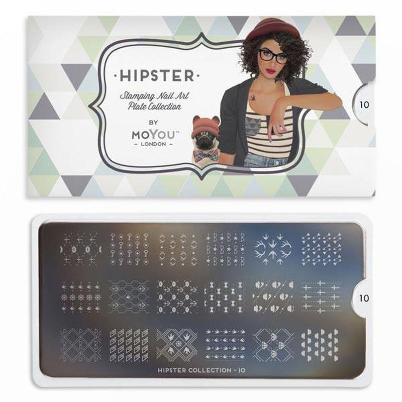 Hipster 10-Stamping Nail Art Stencil-[stencil]-[manicure]-[image-plate]-MoYou London