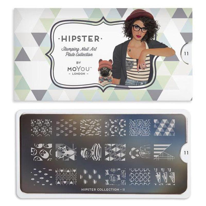 Hipster 11-Stamping Nail Art Stencil-[stencil]-[manicure]-[image-plate]-MoYou London