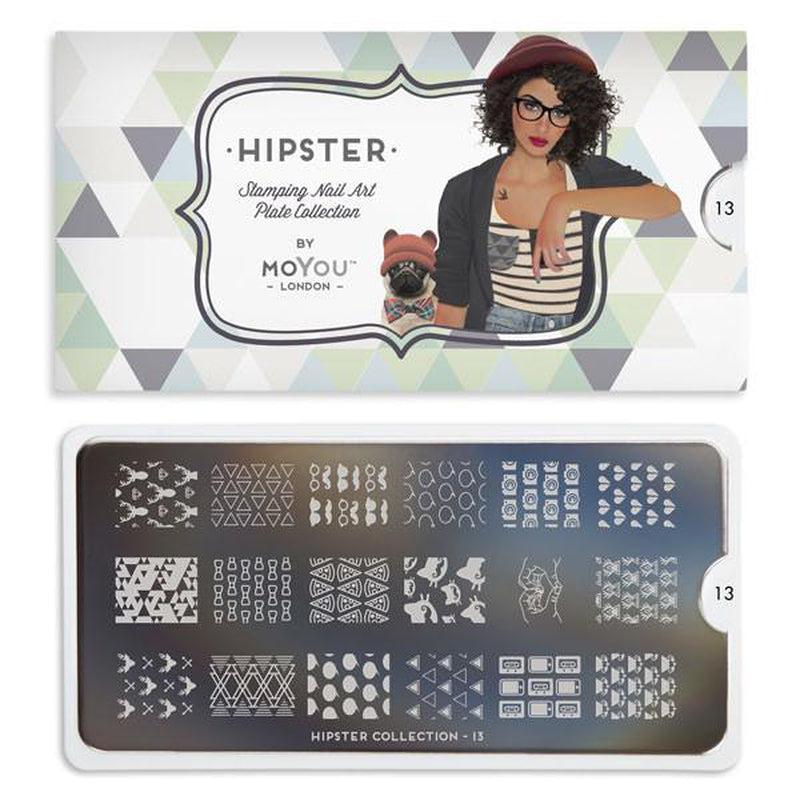 Hipster 13-Stamping Nail Art Stencil-[stencil]-[manicure]-[image-plate]-MoYou London