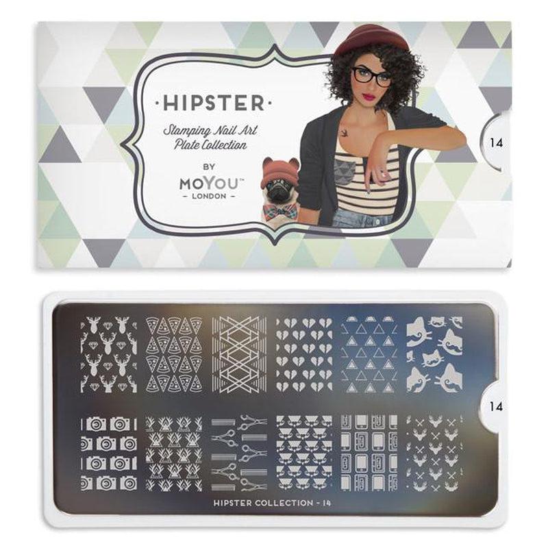 Hipster 14-Stamping Nail Art Stencil-[stencil]-[manicure]-[image-plate]-MoYou London