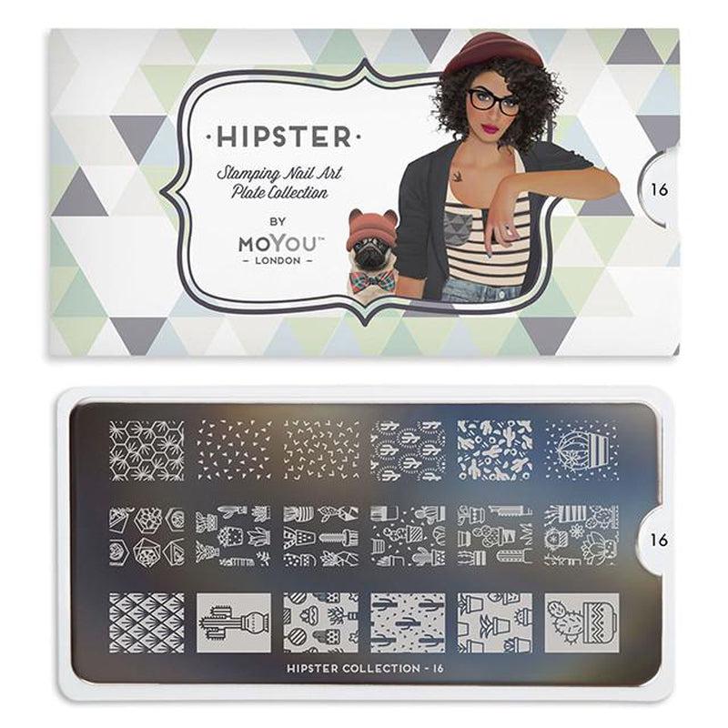 Hipster 16-Stamping Nail Art Stencil-[stencil]-[manicure]-[image-plate]-MoYou London