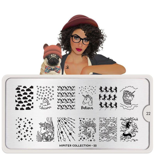 Hipster 22-Stamping Nail Art Stencil-[stencil]-[manicure]-[image-plate]-MoYou London