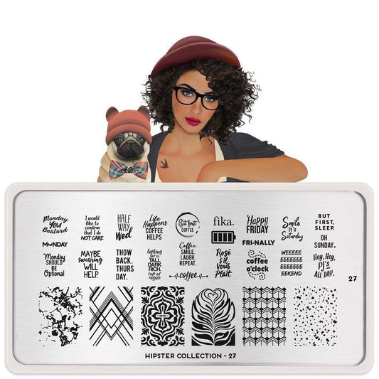 Hipster 27-Stamping Nail Art Stencil-[stencil]-[manicure]-[image-plate]-MoYou London
