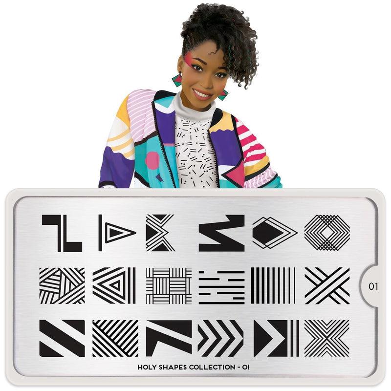HOLY SHAPES COLLECTION | Geometric Nail Stamping Plates