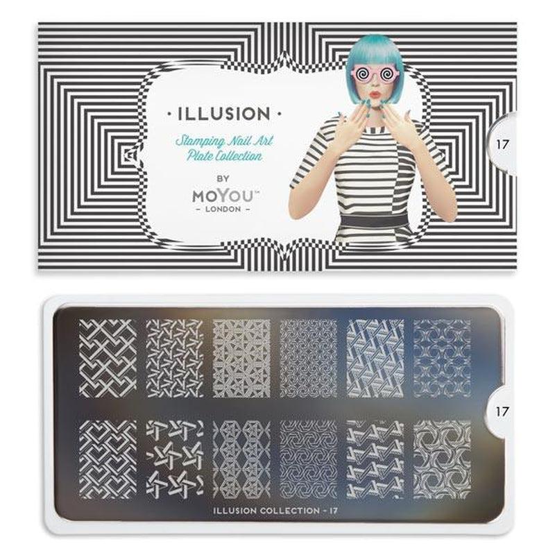 Illusion 17-Stamping Nail Art Stencil-[stencil]-[manicure]-[image-plate]-MoYou London