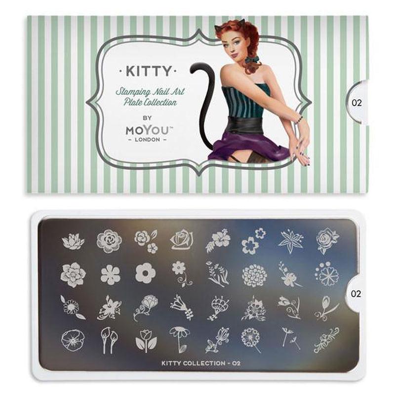 Kitty 02-Stamping Nail Art Stencil-[stencil]-[manicure]-[image-plate]-MoYou London