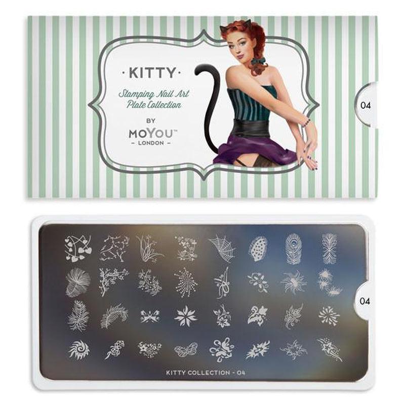 Kitty 04-Stamping Nail Art Stencil-[stencil]-[manicure]-[image-plate]-MoYou London