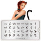 Kitty 08-Stamping Nail Art Stencil-[stencil]-[manicure]-[image-plate]-MoYou London