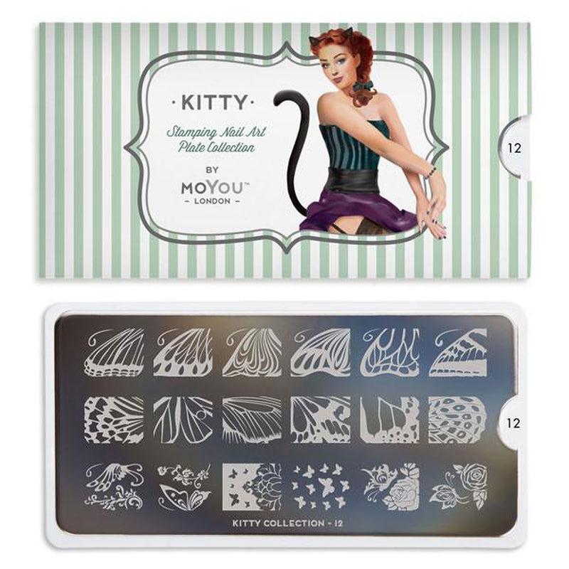 Kitty 12-Stamping Nail Art Stencil-[stencil]-[manicure]-[image-plate]-MoYou London