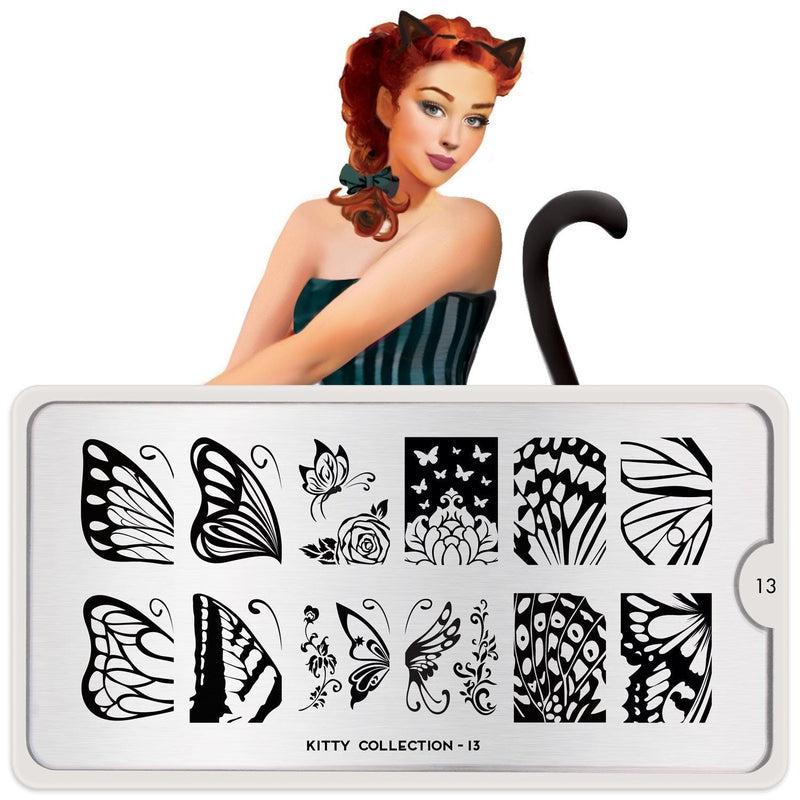 Kitty 13-Stamping Nail Art Stencil-[stencil]-[manicure]-[image-plate]-MoYou London