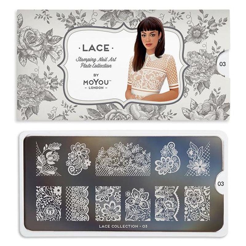Lace 03-Stamping Nail Art Stencil-[stencil]-[manicure]-[image-plate]-MoYou London