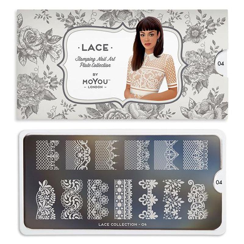 Lace 04-Stamping Nail Art Stencil-[stencil]-[manicure]-[image-plate]-MoYou London