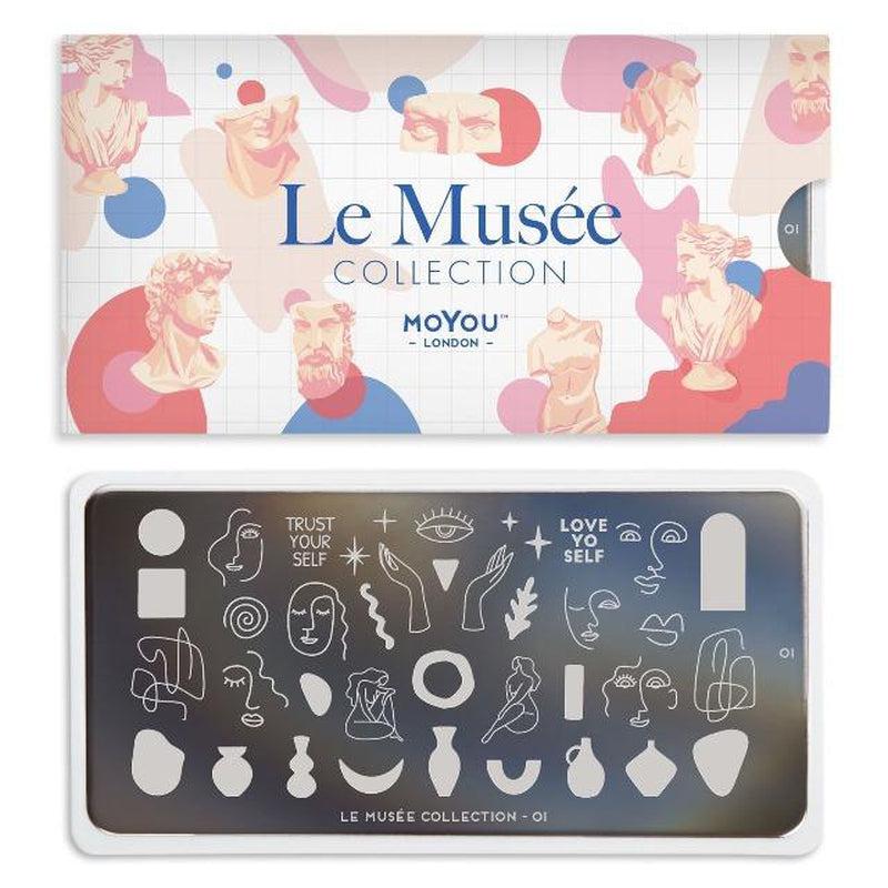 Le Musée 01-Stamping Nail Art Stencil-[stencil]-[manicure]-[image-plate]-MoYou London