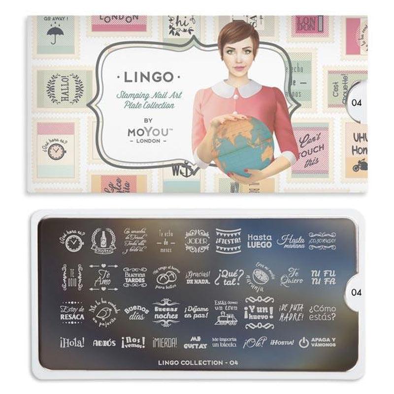 Lingo 04-Stamping Nail Art Plates-[stencil]-[manicure]-[image-plate]-MoYou London
