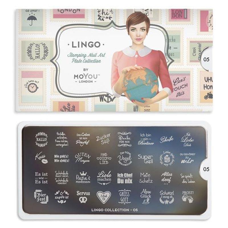 Lingo 05-Stamping Nail Art Plates-[stencil]-[manicure]-[image-plate]-MoYou London