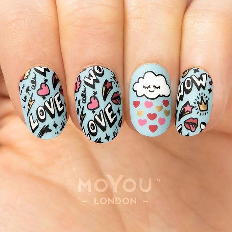 Love is... 02-Stamping Nail Art Plates-[stencil]-[manicure]-[image-plate]-MoYou London