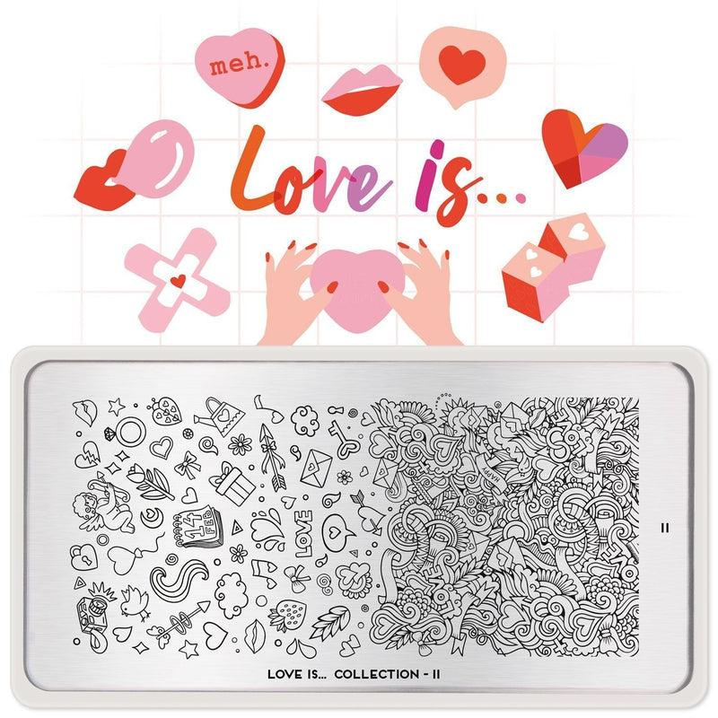 Love is... 11-Stamping Nail Art Plates-[stencil]-[manicure]-[image-plate]-MoYou London