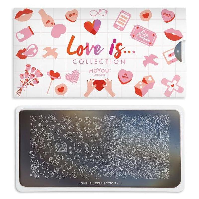 Love is... 11-Stamping Nail Art Plates-[stencil]-[manicure]-[image-plate]-MoYou London