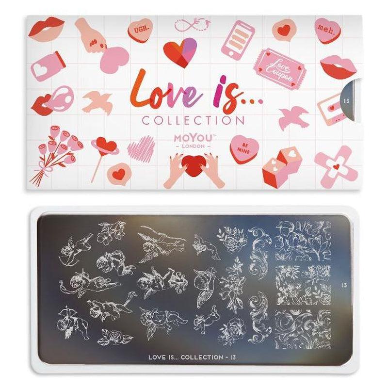 Love is... 13-Stamping Nail Art Plates-[stencil]-[manicure]-[image-plate]-MoYou London