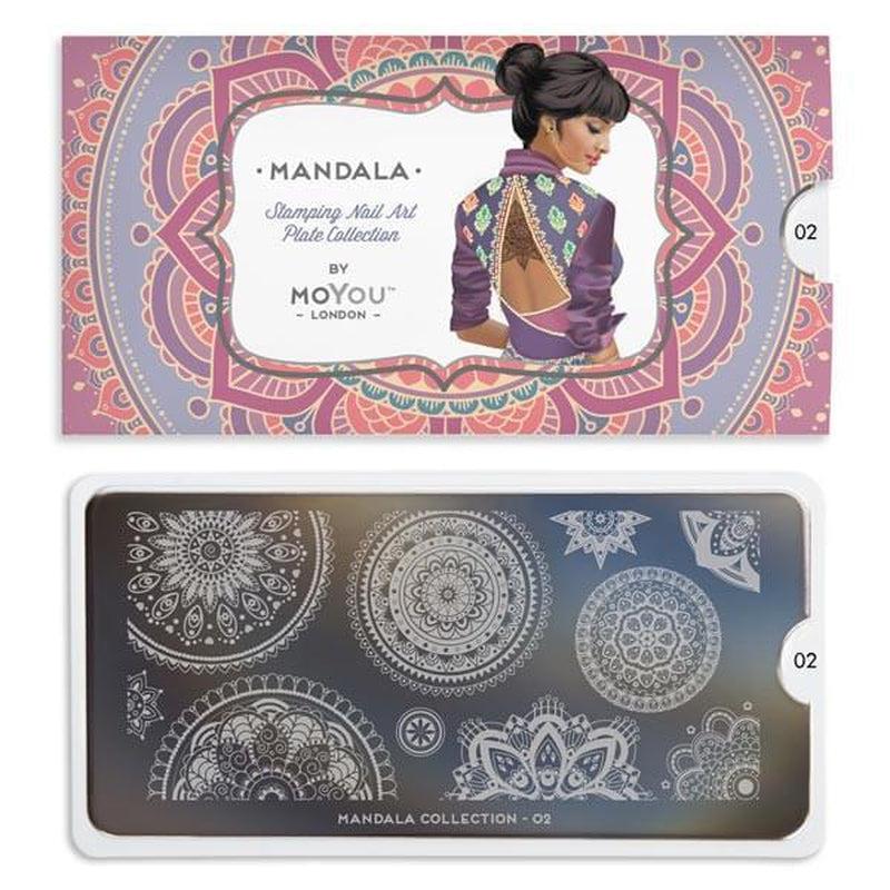 Mandala 02-Stamping Nail Art Plates-[stencil]-[manicure]-[image-plate]-MoYou London