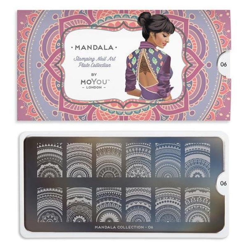 Mandala 06-Stamping Nail Art Plates-[stencil]-[manicure]-[image-plate]-MoYou London