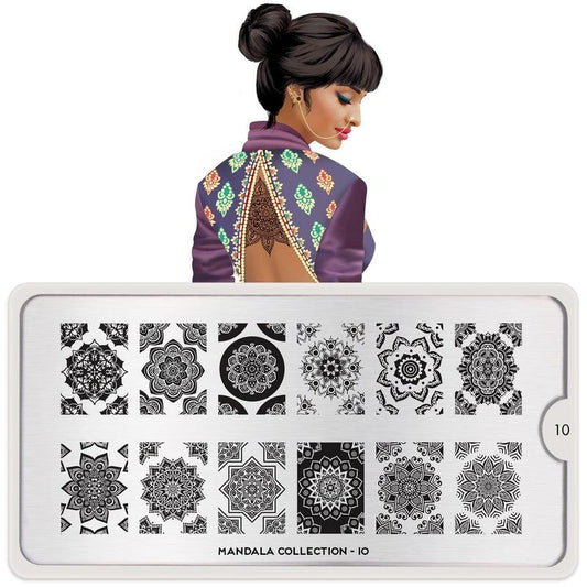 Mandala 10-Stamping Nail Art Plates-[stencil]-[manicure]-[image-plate]-MoYou London