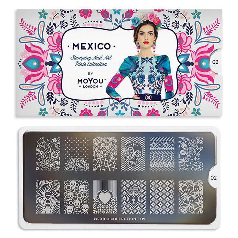 Mexico 02-Stamping Nail Art Stencil-[stencil]-[manicure]-[image-plate]-MoYou London