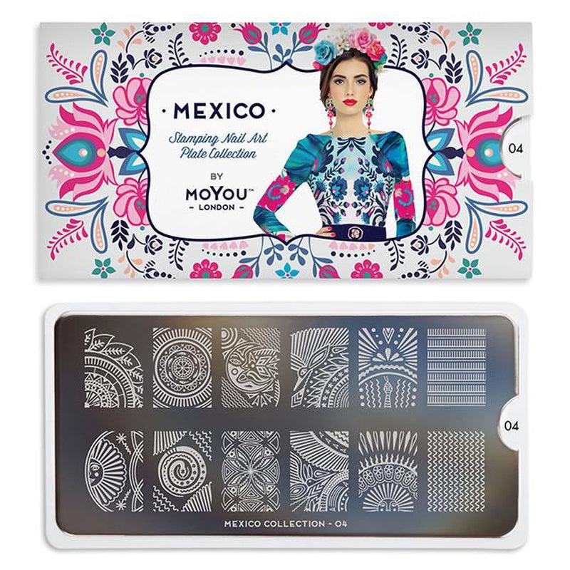 Mexico 04-Stamping Nail Art Stencil-[stencil]-[manicure]-[image-plate]-MoYou London