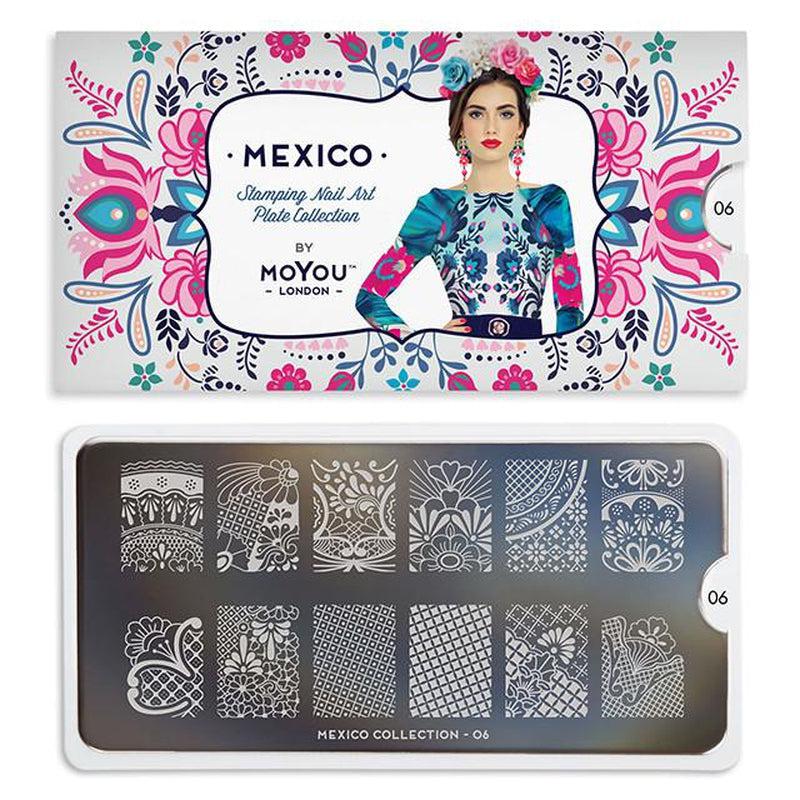 Mexico 06-Stamping Nail Art Stencil-[stencil]-[manicure]-[image-plate]-MoYou London