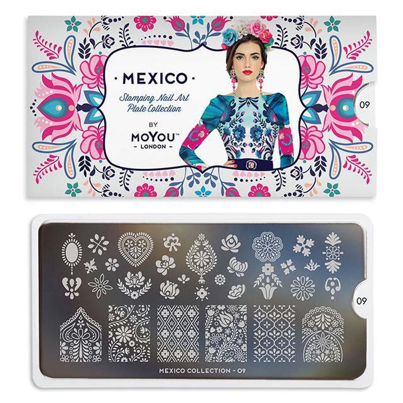 Mexico 09-Stamping Nail Art Stencil-[stencil]-[manicure]-[image-plate]-MoYou London