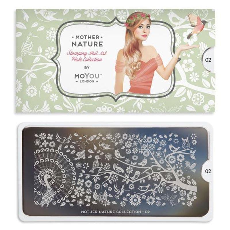 Mother Nature 02-Stamping Nail Art Plates-[stencil]-[manicure]-[image-plate]-MoYou London