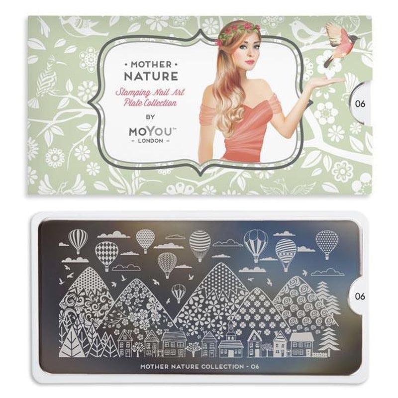 Mother Nature 06-Stamping Nail Art Plates-[stencil]-[manicure]-[image-plate]-MoYou London