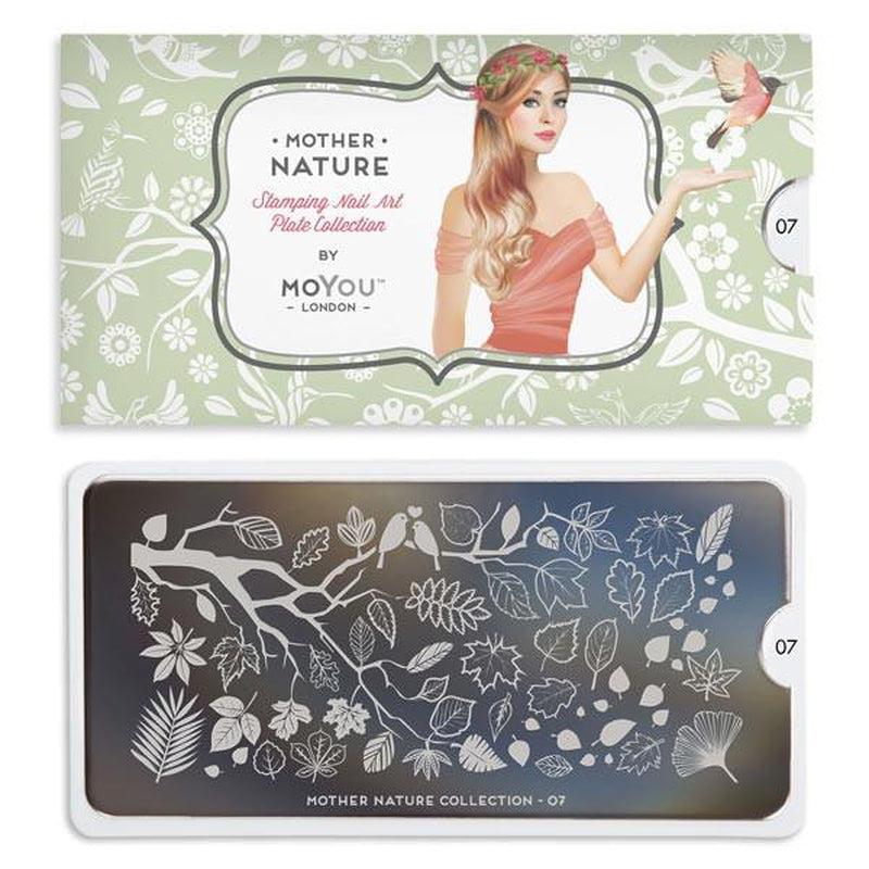 Mother Nature 07-Stamping Nail Art Plates-[stencil]-[manicure]-[image-plate]-MoYou London