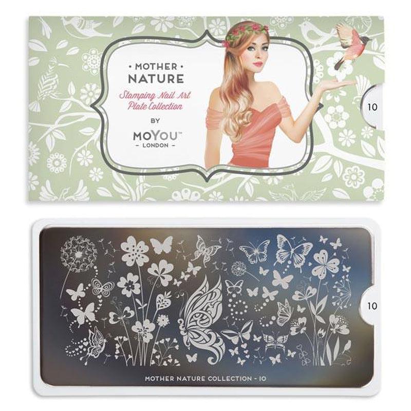 Mother Nature 10-Stamping Nail Art Plates-[stencil]-[manicure]-[image-plate]-MoYou London