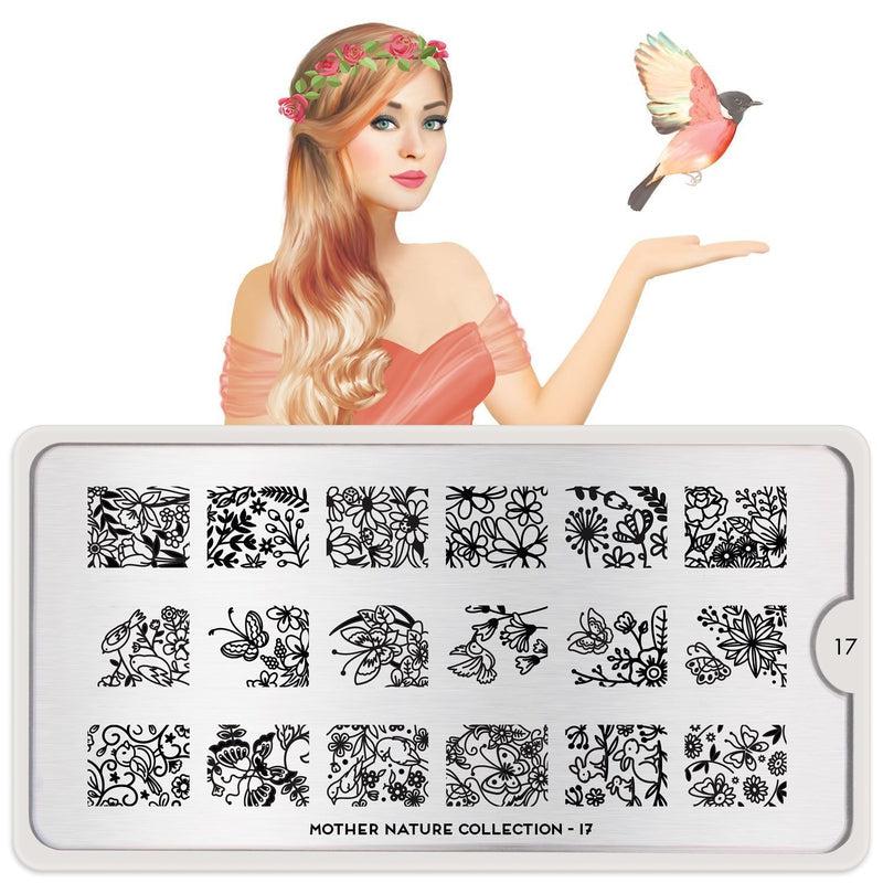 Mother Nature 17-Stamping Nail Art Plates-[stencil]-[manicure]-[image-plate]-MoYou London