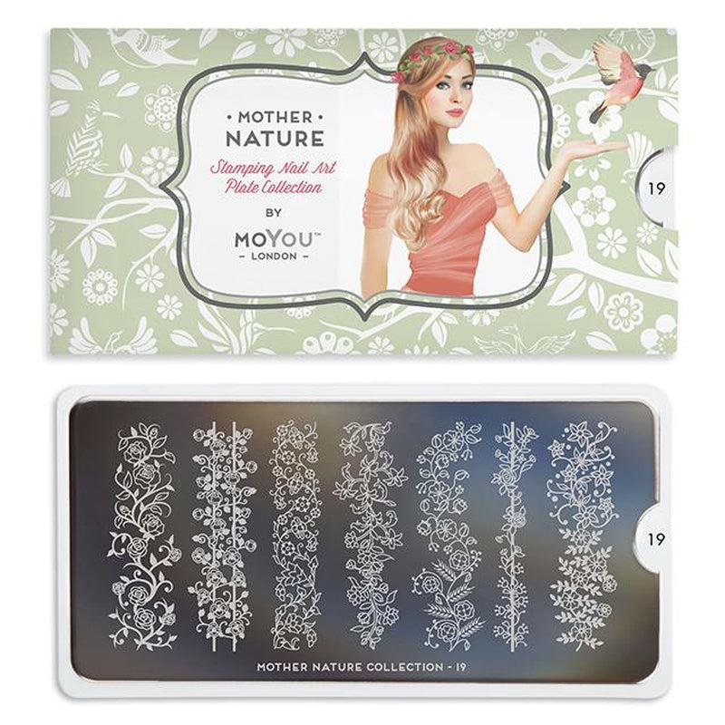 Mother Nature 19-Stamping Nail Art Plates-[stencil]-[manicure]-[image-plate]-MoYou London