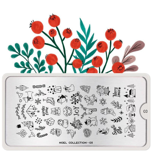 Noel 03-Stamping Nail Art Plates-[stencil]-[manicure]-[image-plate]-MoYou London